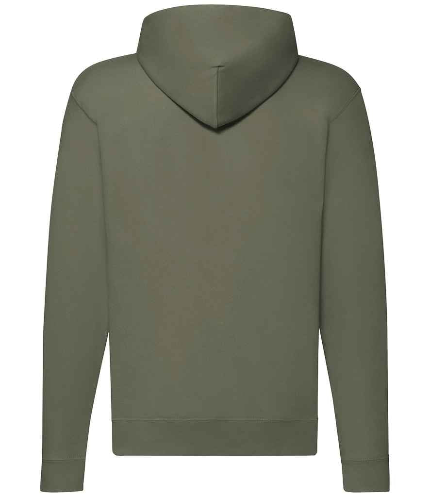 Fruit of the Loom Classic Zip Hooded Sweatshirt in by Fruit of the Loom — Custom branded clothing by Print Press, featuring premium embroidery produced in our specialist print lab in the UK.