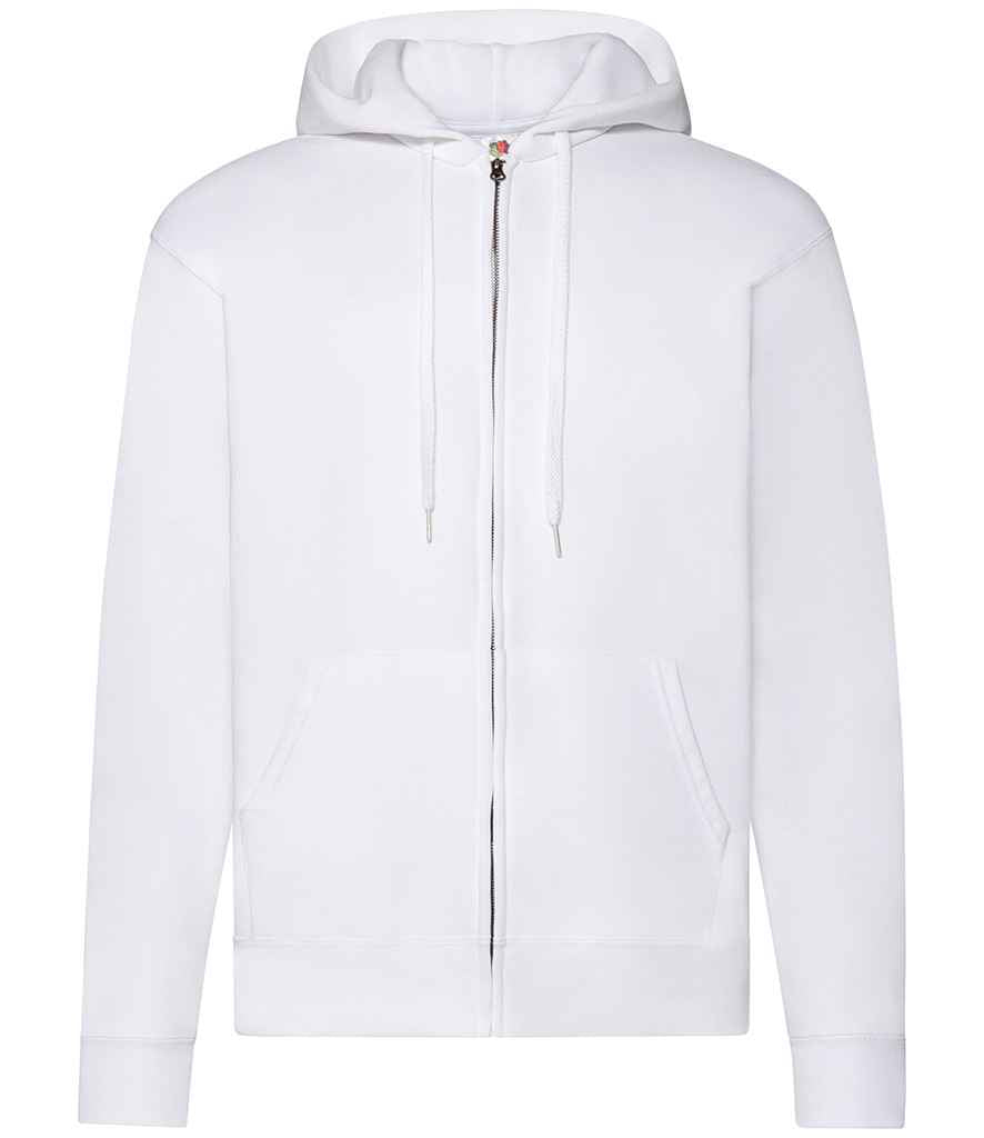 Fruit of the Loom Classic Zip Hooded Sweatshirt in by Fruit of the Loom — Custom branded clothing by Print Press, featuring premium embroidery produced in our specialist print lab in the UK.