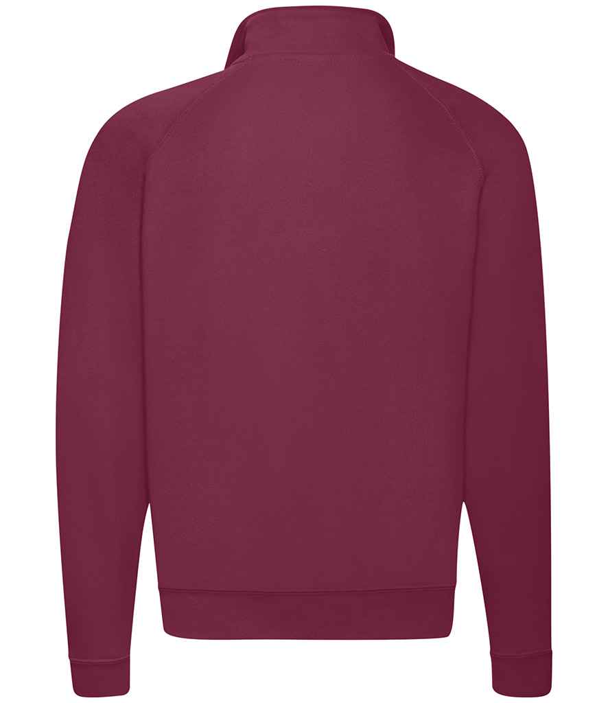 Fruit of the Loom Classic Zip Neck Sweatshirt in by Fruit of the Loom — Custom branded clothing by Print Press, featuring premium embroidery produced in our specialist print lab in the UK.