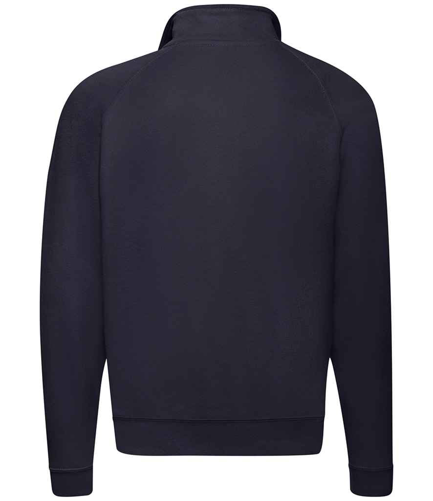 Fruit of the Loom Classic Zip Neck Sweatshirt in by Fruit of the Loom — Custom branded clothing by Print Press, featuring premium embroidery produced in our specialist print lab in the UK.
