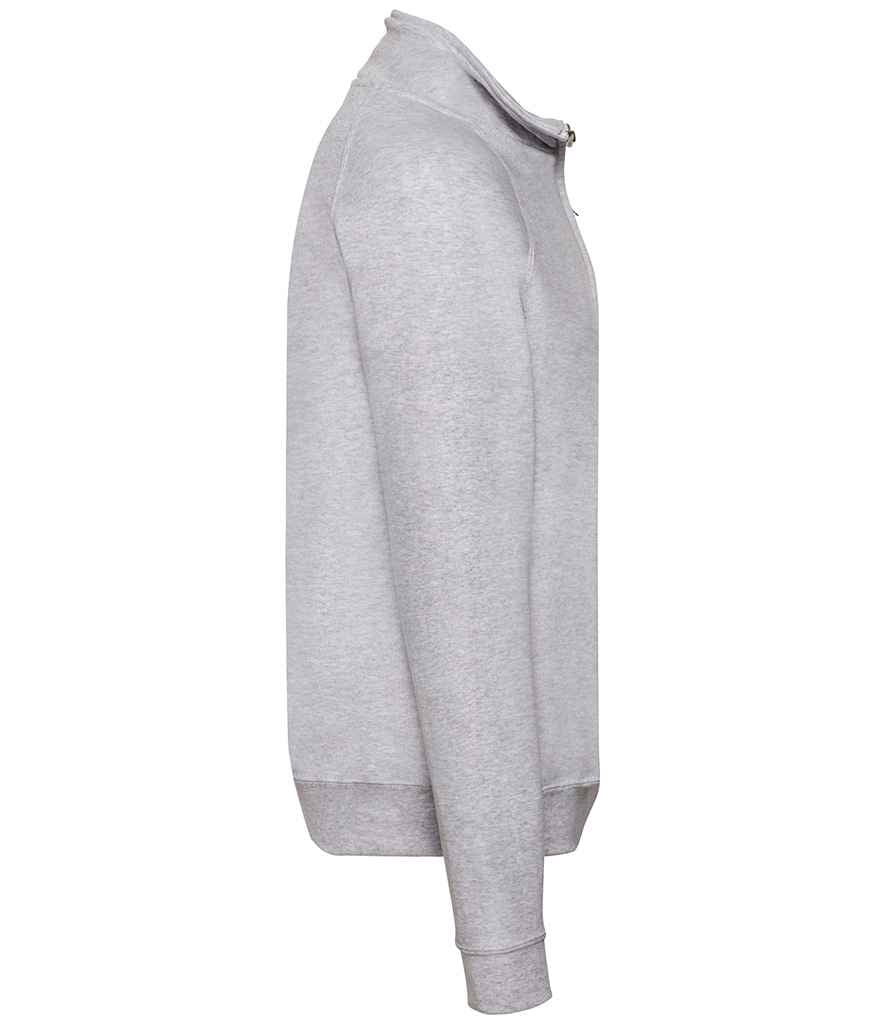 Fruit of the Loom Classic Zip Neck Sweatshirt in by Fruit of the Loom — Custom branded clothing by Print Press, featuring premium embroidery produced in our specialist print lab in the UK.