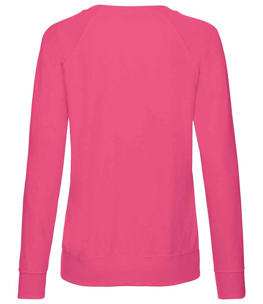 Fruit of the Loom Lady Fit Lightweight Raglan Sweatshirt in by Fruit of the Loom — Custom branded clothing by Print Press, featuring premium embroidery produced in our specialist print lab in the UK.