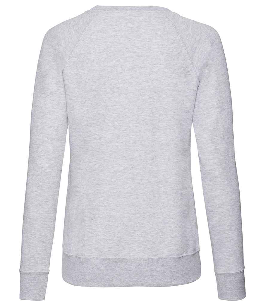 Fruit of the Loom Lady Fit Lightweight Raglan Sweatshirt in by Fruit of the Loom — Custom branded clothing by Print Press, featuring premium embroidery produced in our specialist print lab in the UK.