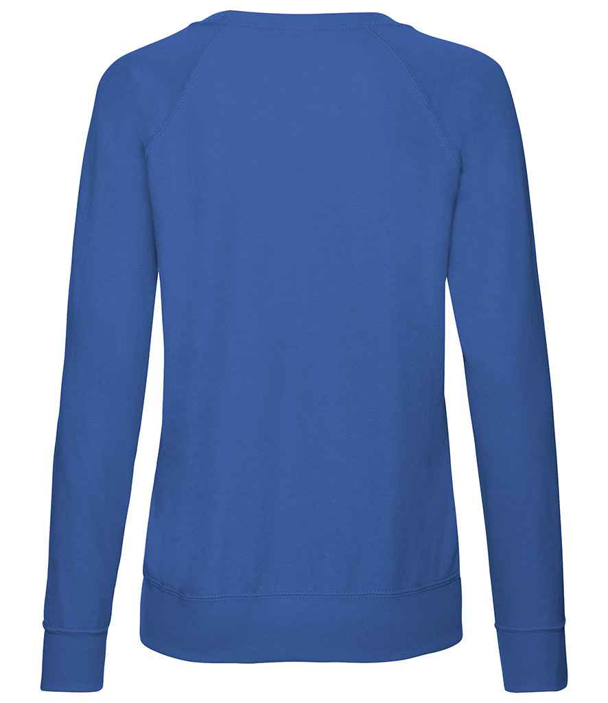 Fruit of the Loom Lady Fit Lightweight Raglan Sweatshirt in by Fruit of the Loom — Custom branded clothing by Print Press, featuring premium embroidery produced in our specialist print lab in the UK.