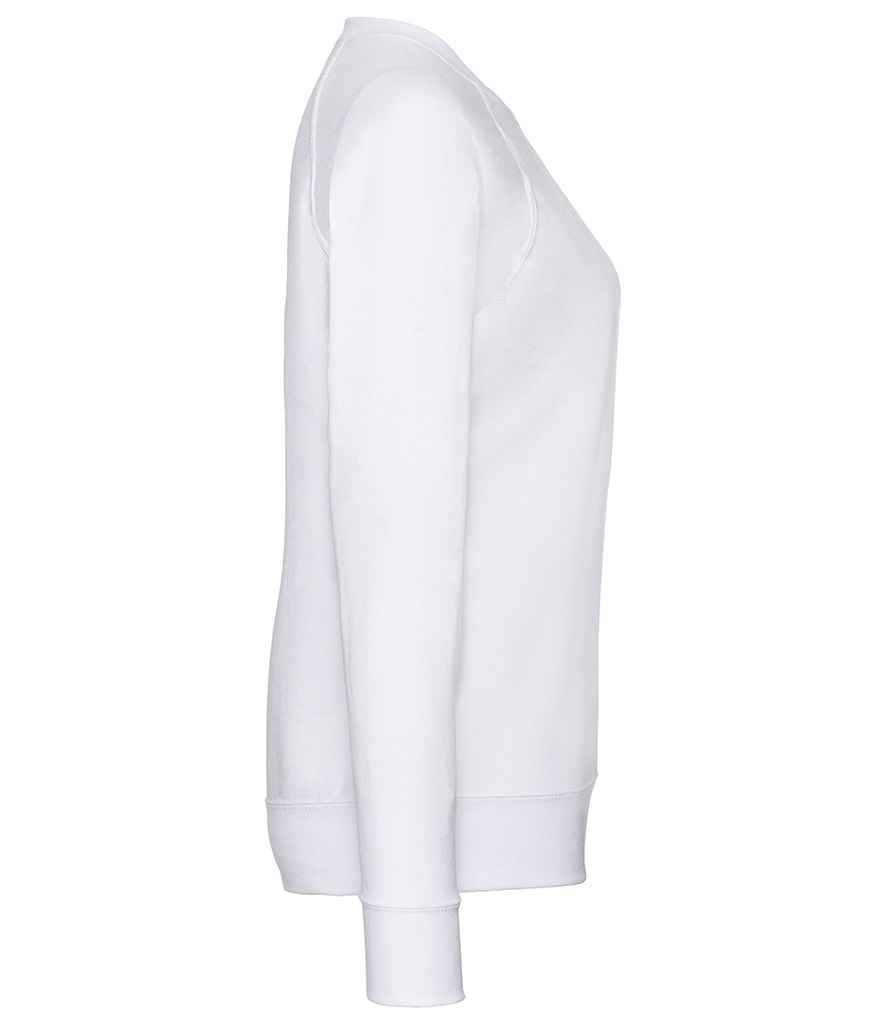 Fruit of the Loom Lady Fit Lightweight Raglan Sweatshirt in by Fruit of the Loom — Custom branded clothing by Print Press, featuring premium embroidery produced in our specialist print lab in the UK.