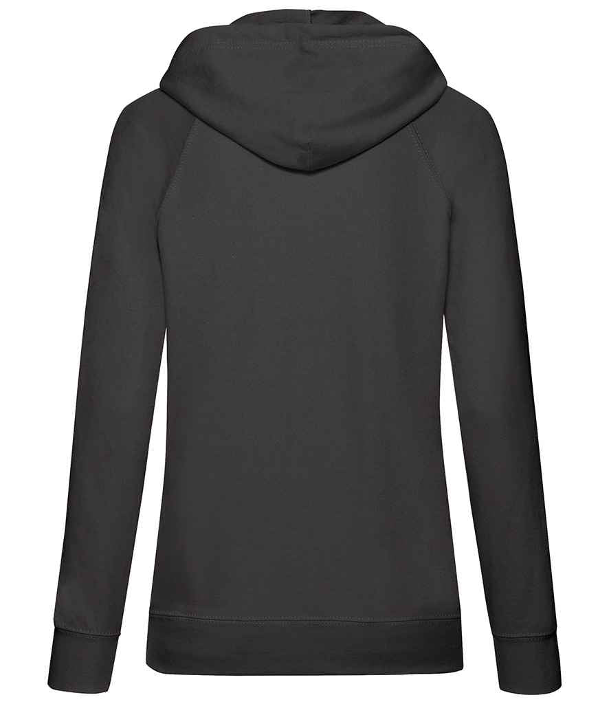 Fruit of the Loom Lady Fit Lightweight Hooded Sweatshirt in by Fruit of the Loom — Custom branded clothing by Print Press, featuring premium embroidery produced in our specialist print lab in the UK.