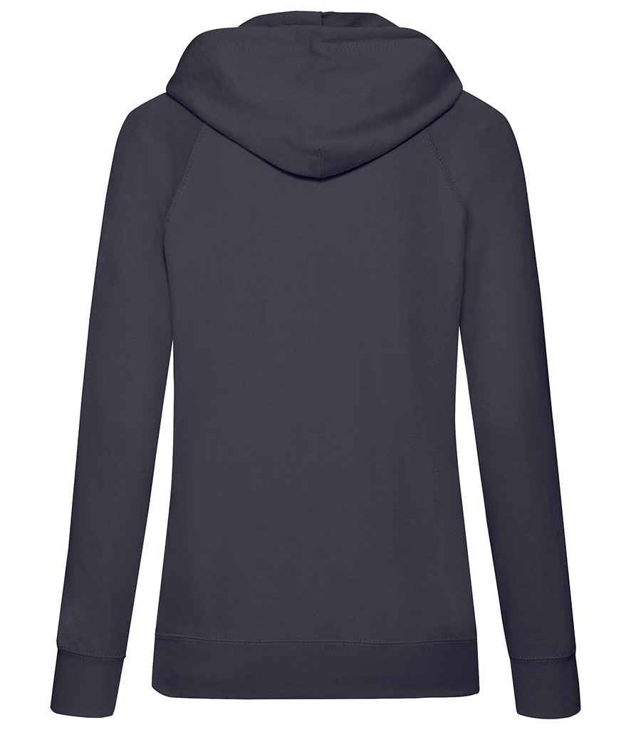 Fruit of the Loom Lady Fit Lightweight Hooded Sweatshirt in by Fruit of the Loom — Custom branded clothing by Print Press, featuring premium embroidery produced in our specialist print lab in the UK.