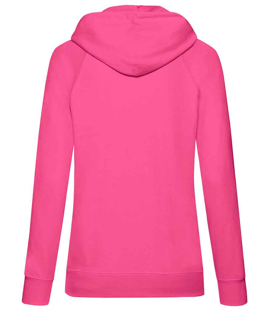 Fruit of the Loom Lady Fit Lightweight Hooded Sweatshirt in by Fruit of the Loom — Custom branded clothing by Print Press, featuring premium embroidery produced in our specialist print lab in the UK.