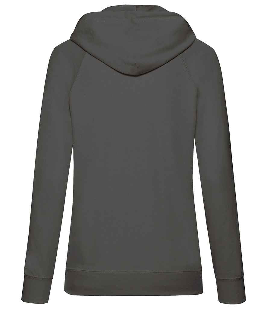 Fruit of the Loom Lady Fit Lightweight Hooded Sweatshirt in by Fruit of the Loom — Custom branded clothing by Print Press, featuring premium embroidery produced in our specialist print lab in the UK.