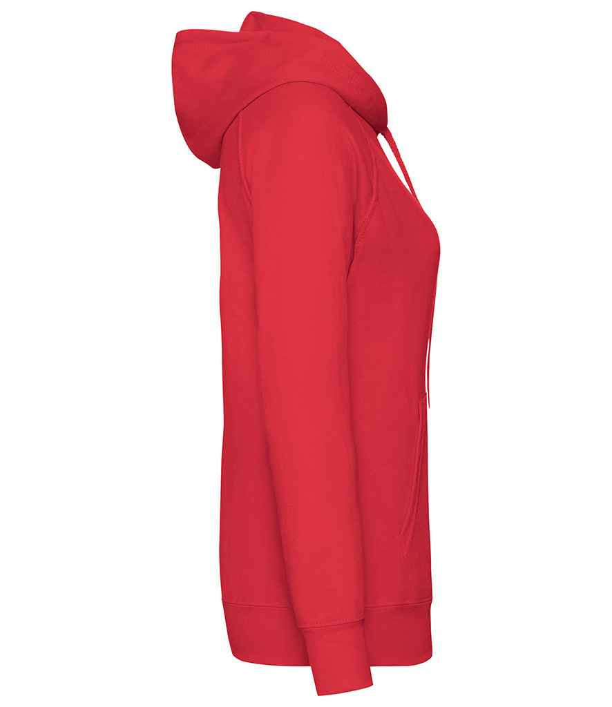 Fruit of the Loom Lady Fit Lightweight Hooded Sweatshirt in by Fruit of the Loom — Custom branded clothing by Print Press, featuring premium embroidery produced in our specialist print lab in the UK.