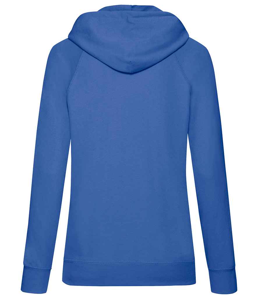 Fruit of the Loom Lady Fit Lightweight Hooded Sweatshirt in by Fruit of the Loom — Custom branded clothing by Print Press, featuring premium embroidery produced in our specialist print lab in the UK.