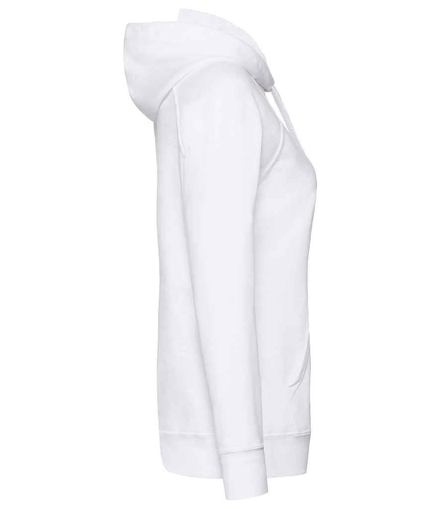 Fruit of the Loom Lady Fit Lightweight Hooded Sweatshirt in by Fruit of the Loom — Custom branded clothing by Print Press, featuring premium embroidery produced in our specialist print lab in the UK.