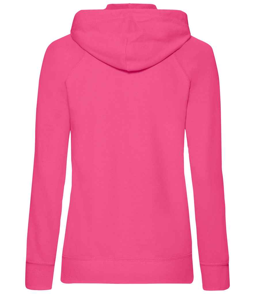 Fruit of the Loom Lady Fit Lightweight Zip Hooded Sweatshirt in by Fruit of the Loom — Custom branded clothing by Print Press, featuring premium embroidery produced in our specialist print lab in the UK.