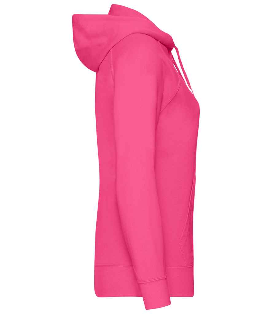 Fruit of the Loom Lady Fit Lightweight Zip Hooded Sweatshirt in by Fruit of the Loom — Custom branded clothing by Print Press, featuring premium embroidery produced in our specialist print lab in the UK.