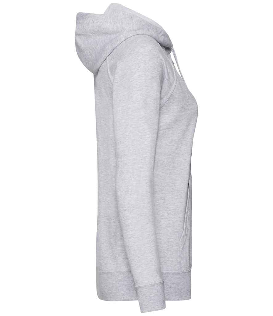 Fruit of the Loom Lady Fit Lightweight Zip Hooded Sweatshirt in by Fruit of the Loom — Custom branded clothing by Print Press, featuring premium embroidery produced in our specialist print lab in the UK.