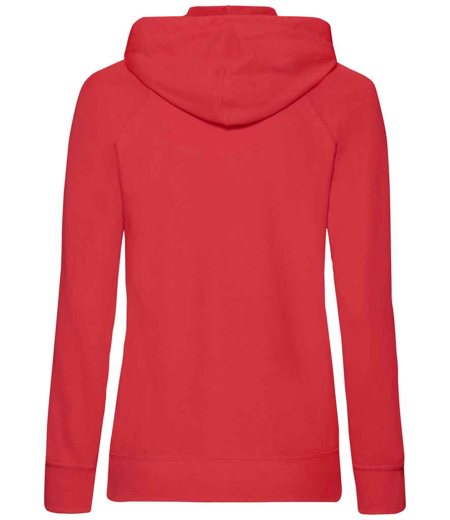 Fruit of the Loom Lady Fit Lightweight Zip Hooded Sweatshirt in by Fruit of the Loom — Custom branded clothing by Print Press, featuring premium embroidery produced in our specialist print lab in the UK.