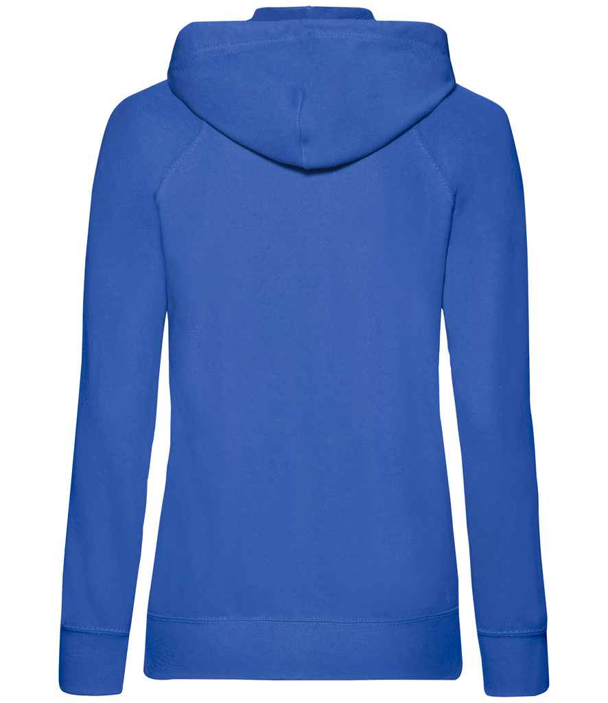 Fruit of the Loom Lady Fit Lightweight Zip Hooded Sweatshirt in by Fruit of the Loom — Custom branded clothing by Print Press, featuring premium embroidery produced in our specialist print lab in the UK.