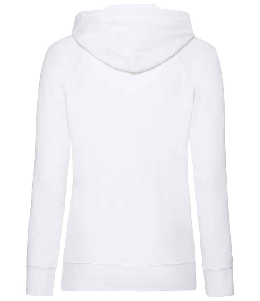 Fruit of the Loom Lady Fit Lightweight Zip Hooded Sweatshirt in by Fruit of the Loom — Custom branded clothing by Print Press, featuring premium embroidery produced in our specialist print lab in the UK.
