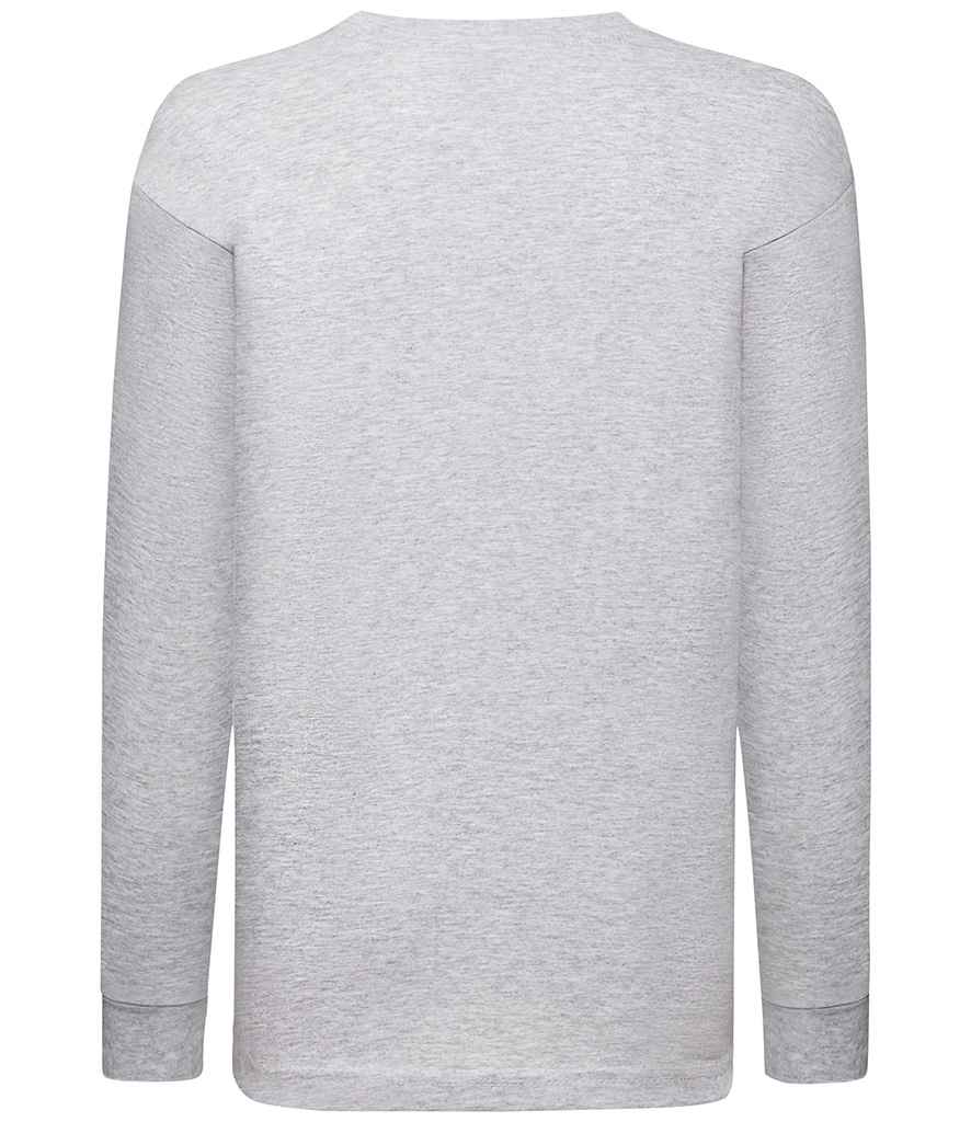 Fruit of the Loom Kids Long Sleeve Value T-Shirt in by Fruit of the Loom — Custom branded clothing by Print Press, featuring premium embroidery produced in our specialist print lab in the UK.
