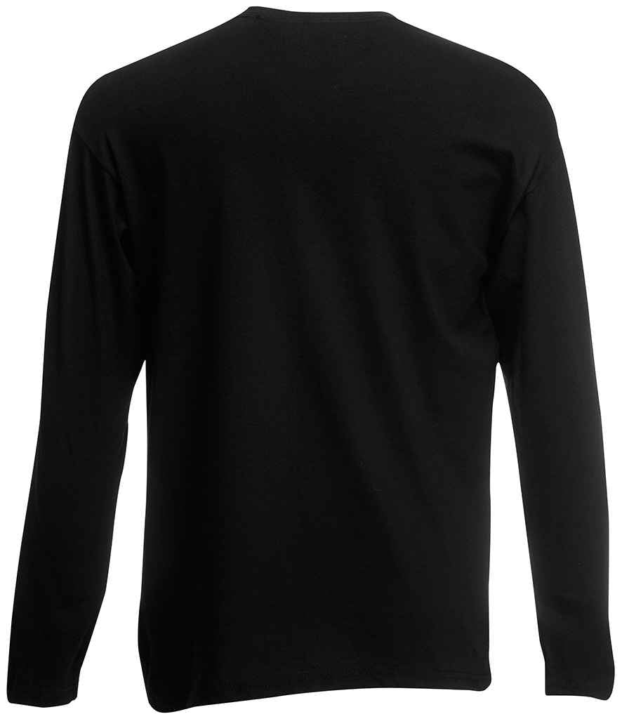 Fruit of the Loom Long Sleeve Value T-Shirt in by Fruit of the Loom — Custom branded clothing by Print Press, featuring premium embroidery produced in our specialist print lab in the UK.