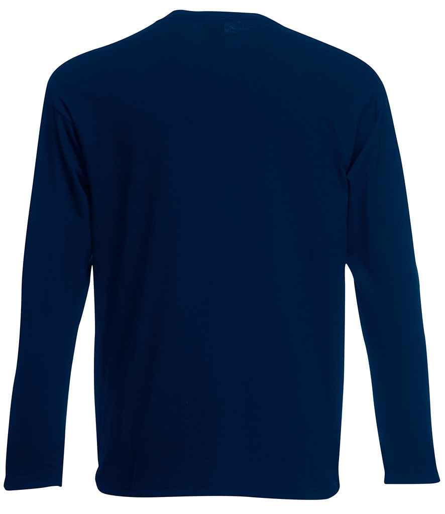 Fruit of the Loom Long Sleeve Value T-Shirt in by Fruit of the Loom — Custom branded clothing by Print Press, featuring premium embroidery produced in our specialist print lab in the UK.