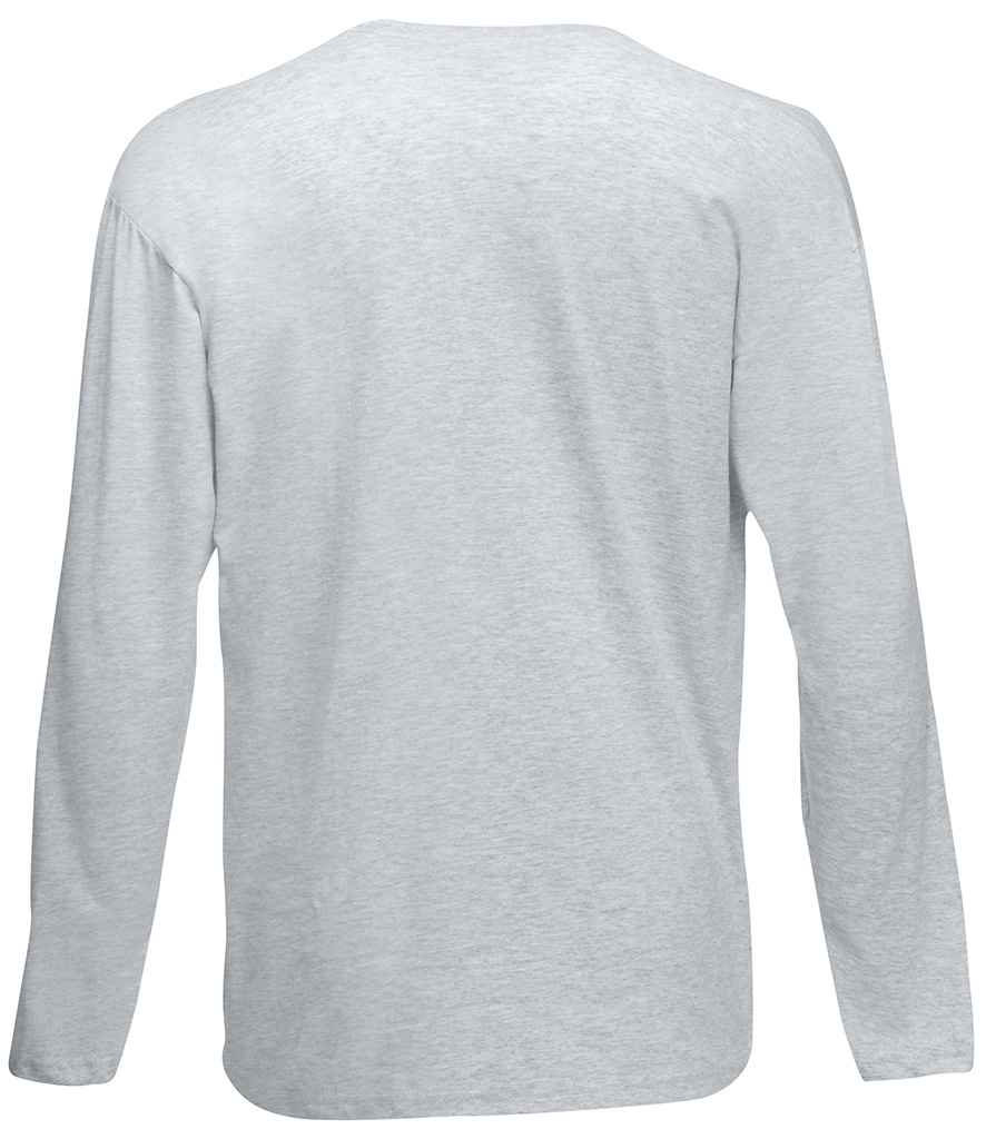 Fruit of the Loom Long Sleeve Value T-Shirt in by Fruit of the Loom — Custom branded clothing by Print Press, featuring premium embroidery produced in our specialist print lab in the UK.
