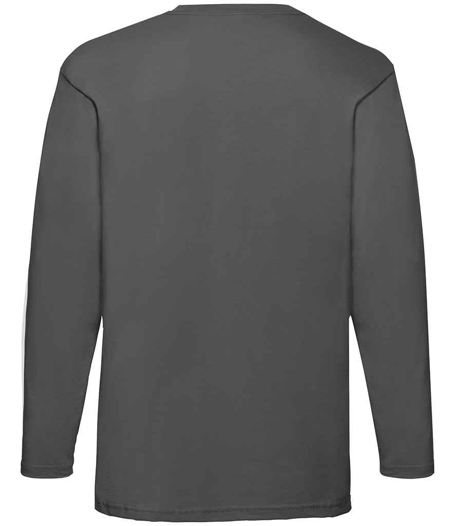 Fruit of the Loom Long Sleeve Value T-Shirt in by Fruit of the Loom — Custom branded clothing by Print Press, featuring premium embroidery produced in our specialist print lab in the UK.