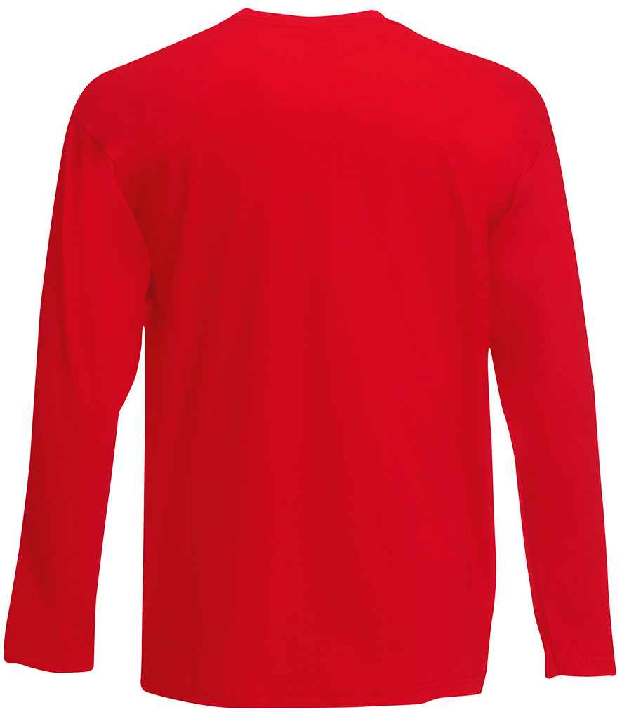 Fruit of the Loom Long Sleeve Value T-Shirt in by Fruit of the Loom — Custom branded clothing by Print Press, featuring premium embroidery produced in our specialist print lab in the UK.