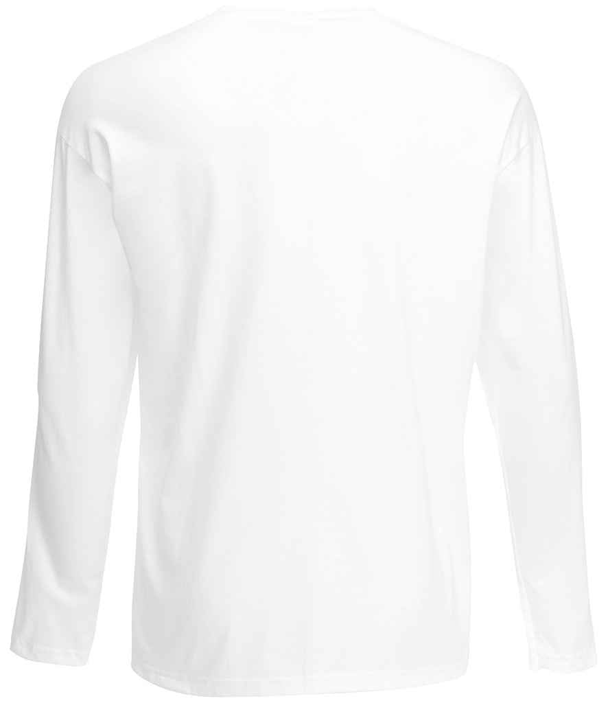 Fruit of the Loom Long Sleeve Value T-Shirt in by Fruit of the Loom — Custom branded clothing by Print Press, featuring premium embroidery produced in our specialist print lab in the UK.