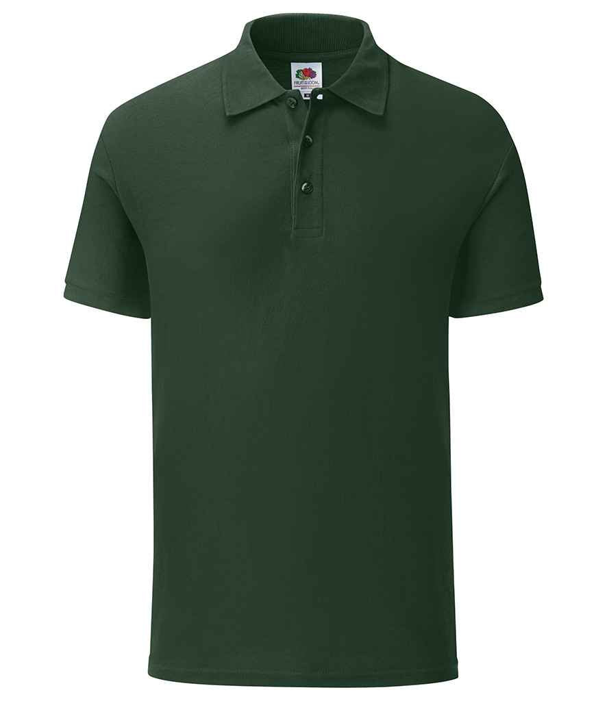 Fruit of the Loom Tailored Poly/Cotton Pique Polo Shirt in Bottle Green by Fruit of the Loom — Custom branded clothing by Print Press, featuring premium embroidery produced in our specialist print lab in the UK.
