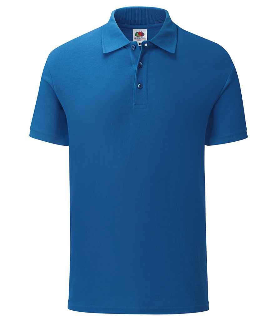 Fruit of the Loom Tailored Poly/Cotton Pique Polo Shirt in Royal Blue by Fruit of the Loom — Custom branded clothing by Print Press, featuring premium embroidery produced in our specialist print lab in the UK.