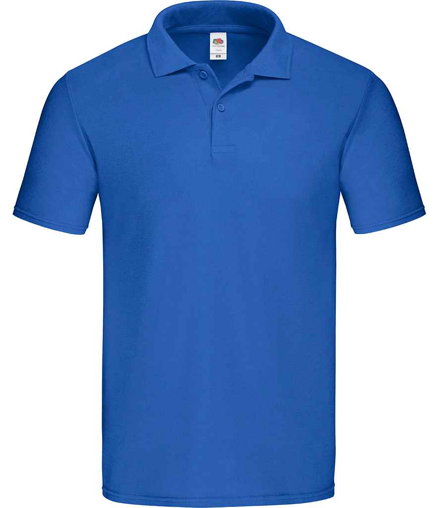 Fruit of the Loom Original Pique Polo Shirt in by Fruit of the Loom — Custom branded clothing by Print Press, featuring premium embroidery produced in our specialist print lab in the UK.
