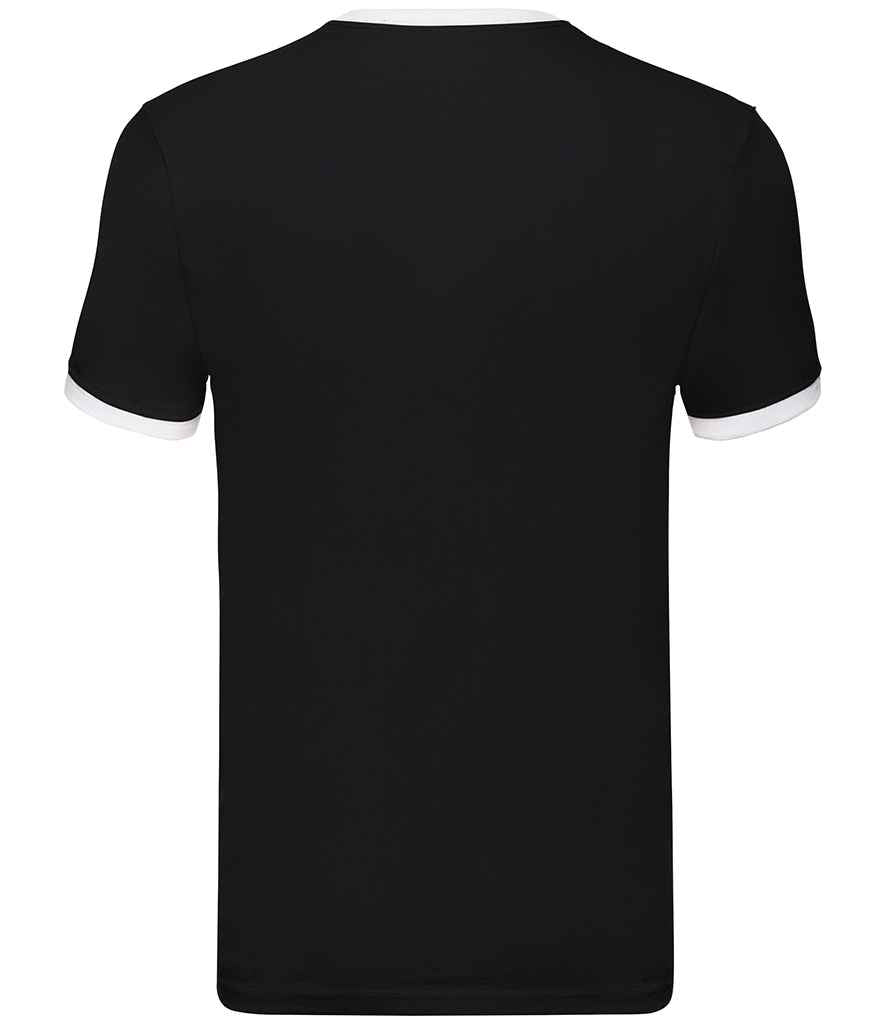 Fruit of the Loom Contrast Ringer T-Shirt in by Fruit of the Loom — Custom branded clothing by Print Press, featuring premium embroidery produced in our specialist print lab in the UK.