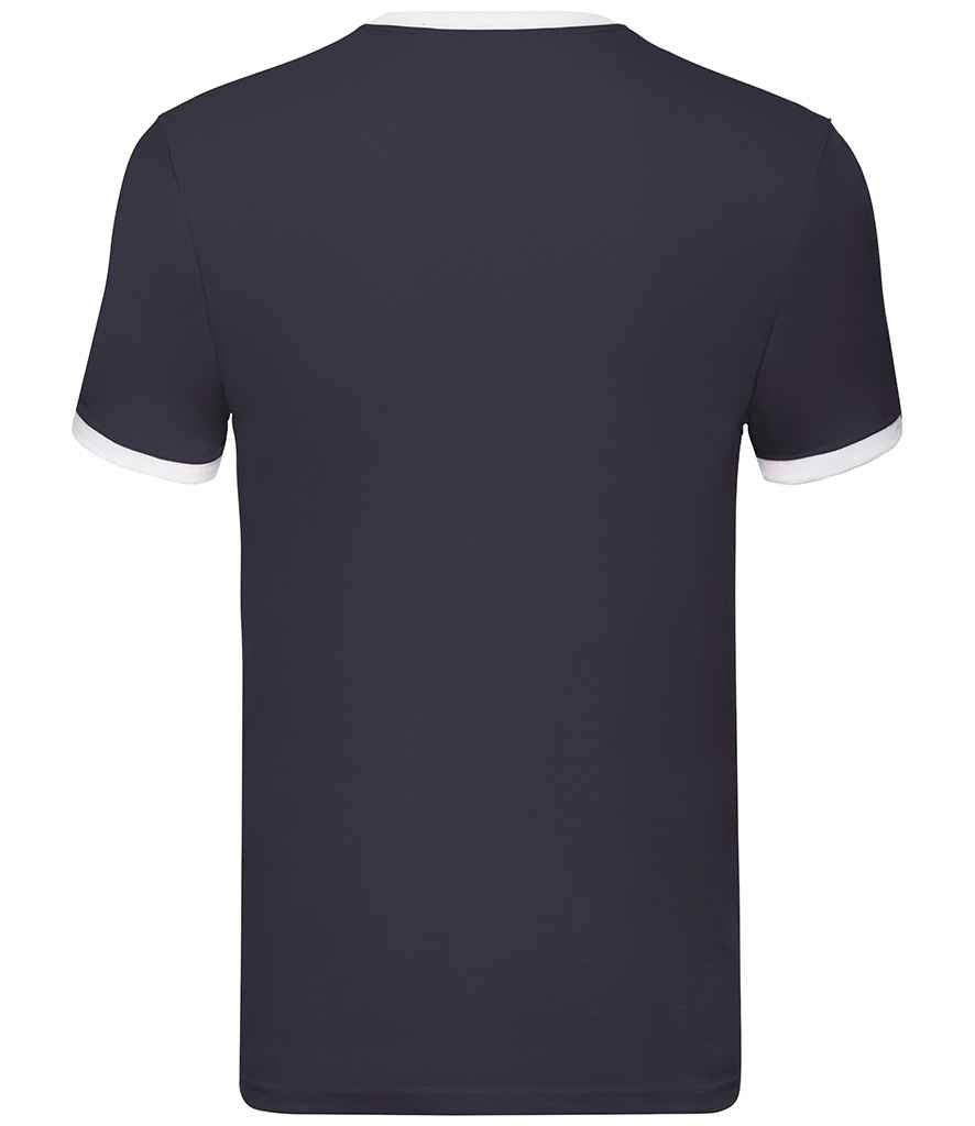 Fruit of the Loom Contrast Ringer T-Shirt in by Fruit of the Loom — Custom branded clothing by Print Press, featuring premium embroidery produced in our specialist print lab in the UK.