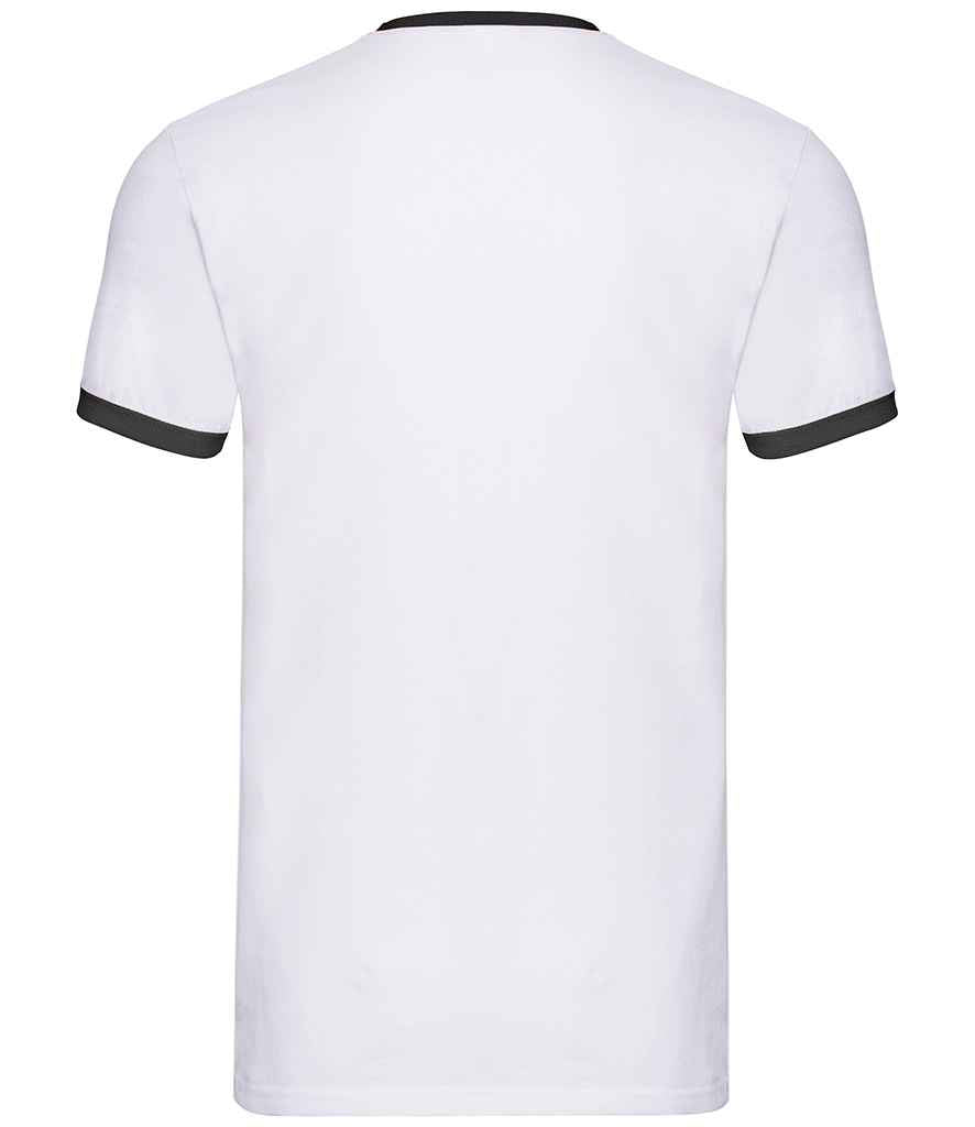 Fruit of the Loom Contrast Ringer T-Shirt in by Fruit of the Loom — Custom branded clothing by Print Press, featuring premium embroidery produced in our specialist print lab in the UK.
