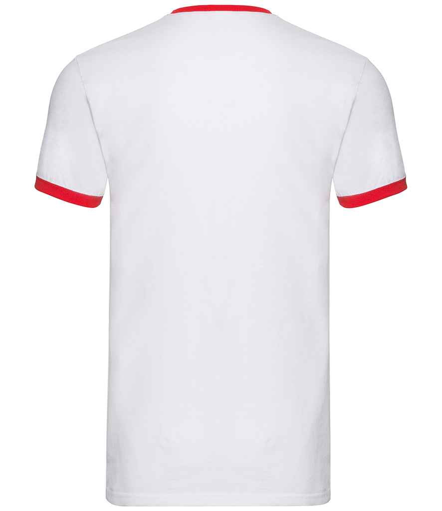 Fruit of the Loom Contrast Ringer T-Shirt in by Fruit of the Loom — Custom branded clothing by Print Press, featuring premium embroidery produced in our specialist print lab in the UK.