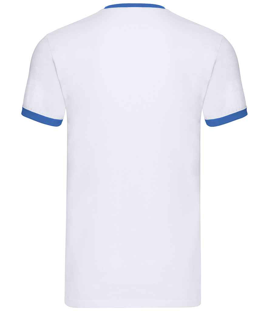 Fruit of the Loom Contrast Ringer T-Shirt in by Fruit of the Loom — Custom branded clothing by Print Press, featuring premium embroidery produced in our specialist print lab in the UK.
