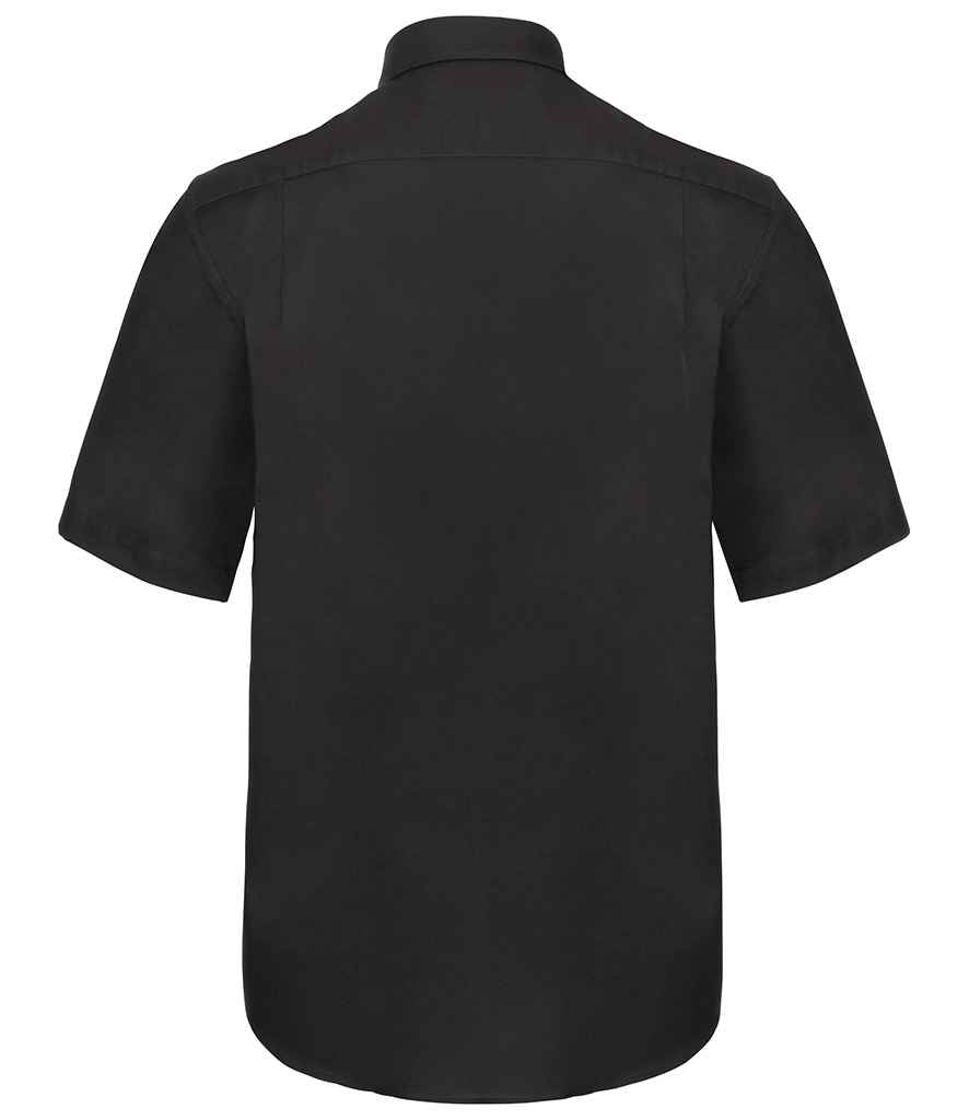 Fruit of the Loom Short Sleeve Oxford Shirt in by Fruit of the Loom — Custom branded clothing by Print Press, featuring premium embroidery produced in our specialist print lab in the UK.