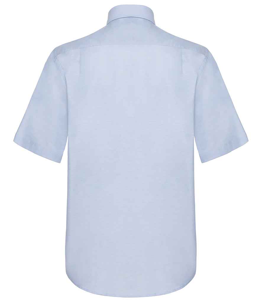 Fruit of the Loom Short Sleeve Oxford Shirt in by Fruit of the Loom — Custom branded clothing by Print Press, featuring premium embroidery produced in our specialist print lab in the UK.