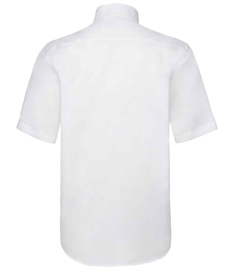 Fruit of the Loom Short Sleeve Oxford Shirt in by Fruit of the Loom — Custom branded clothing by Print Press, featuring premium embroidery produced in our specialist print lab in the UK.