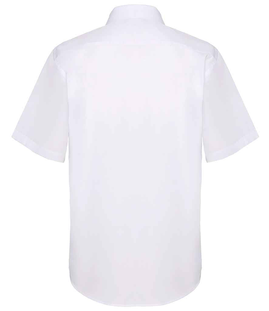 Fruit of the Loom Short Sleeve Poplin Shirt in by Fruit of the Loom — Custom branded clothing by Print Press, featuring premium embroidery produced in our specialist print lab in the UK.