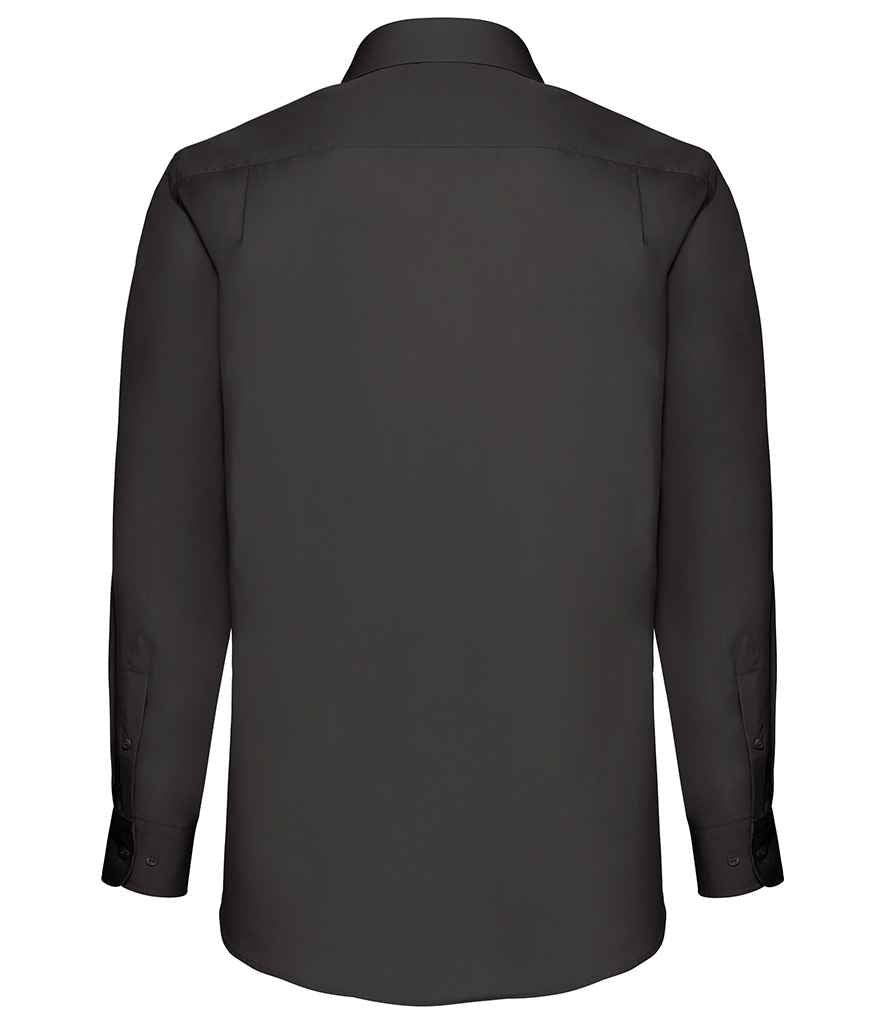 Fruit of the Loom Long Sleeve Poplin Shirt in by Fruit of the Loom — Custom branded clothing by Print Press, featuring premium embroidery produced in our specialist print lab in the UK.