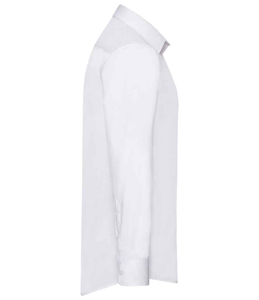 Fruit of the Loom Long Sleeve Poplin Shirt in by Fruit of the Loom — Custom branded clothing by Print Press, featuring premium embroidery produced in our specialist print lab in the UK.
