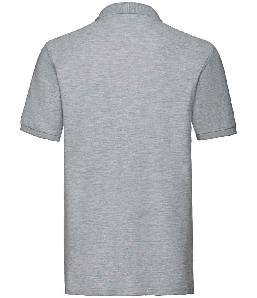 Fruit of the Loom Premium Cotton Pique Polo Shirt in by Fruit of the Loom — Custom branded clothing by Print Press, featuring premium embroidery produced in our specialist print lab in the UK.