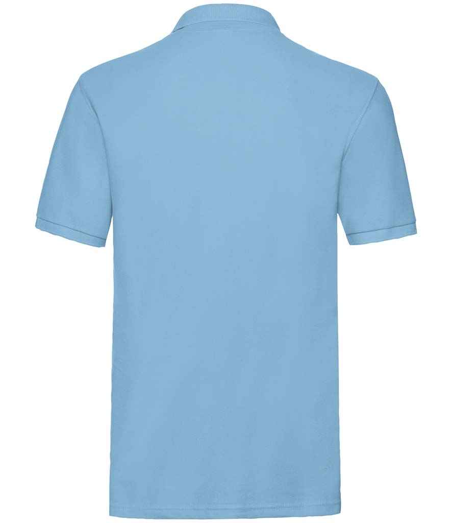 Fruit of the Loom Premium Cotton Pique Polo Shirt in by Fruit of the Loom — Custom branded clothing by Print Press, featuring premium embroidery produced in our specialist print lab in the UK.