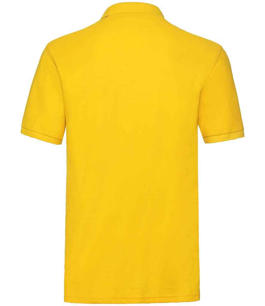 Fruit of the Loom Premium Cotton Pique Polo Shirt in by Fruit of the Loom — Custom branded clothing by Print Press, featuring premium embroidery produced in our specialist print lab in the UK.