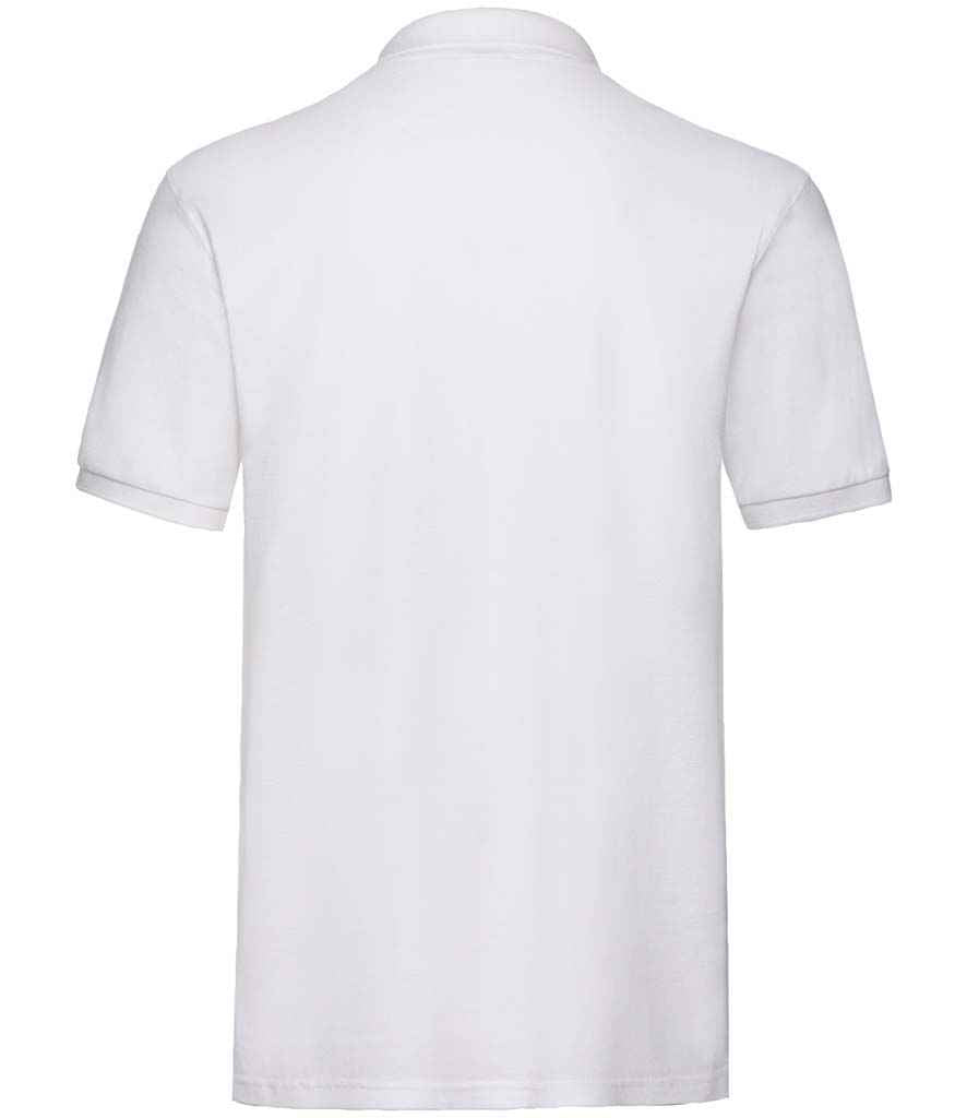 Fruit of the Loom Premium Cotton Pique Polo Shirt in by Fruit of the Loom — Custom branded clothing by Print Press, featuring premium embroidery produced in our specialist print lab in the UK.