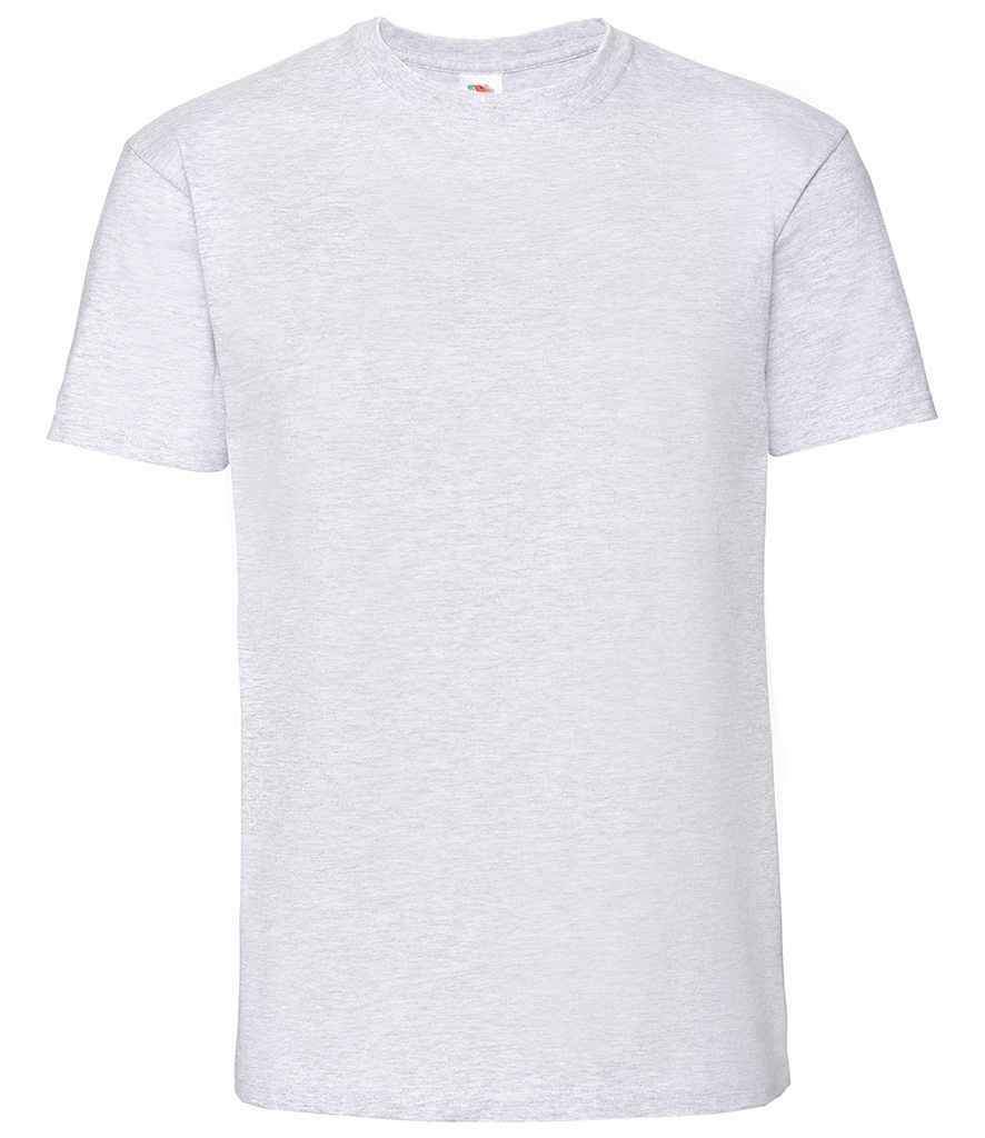 Fruit of the Loom Ringspun Premium T-Shirt in Ash by Fruit of the Loom — Custom branded clothing by Print Press, featuring premium embroidery produced in our specialist print lab in the UK.