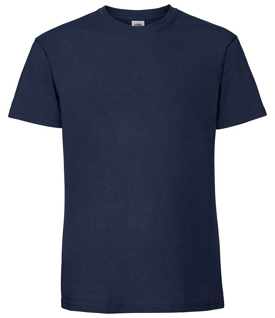 Fruit of the Loom Ringspun Premium T-Shirt in Deep Navy by Fruit of the Loom — Custom branded clothing by Print Press, featuring premium embroidery produced in our specialist print lab in the UK.