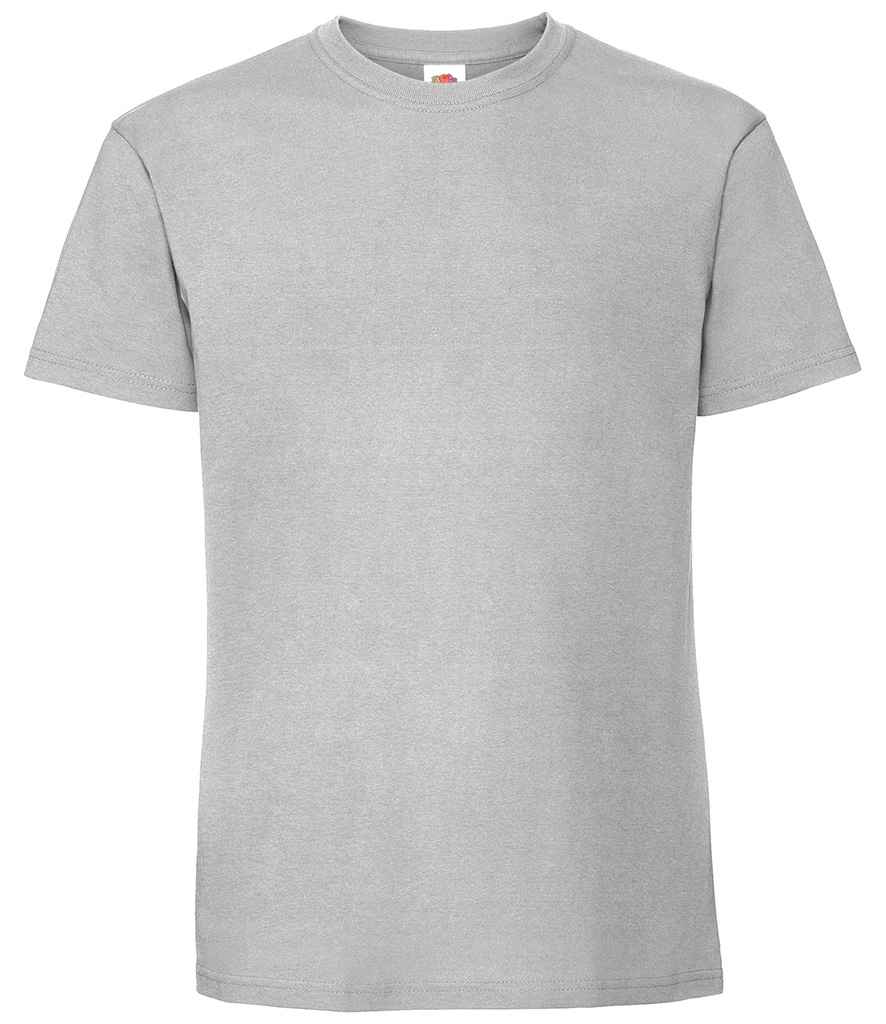 Fruit of the Loom Ringspun Premium T-Shirt in Zinc by Fruit of the Loom — Custom branded clothing by Print Press, featuring premium embroidery produced in our specialist print lab in the UK.